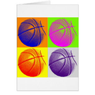 4 Colour Pop Art Basketball