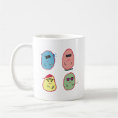 4 coole Bohnen Kaffeetasse (Links)