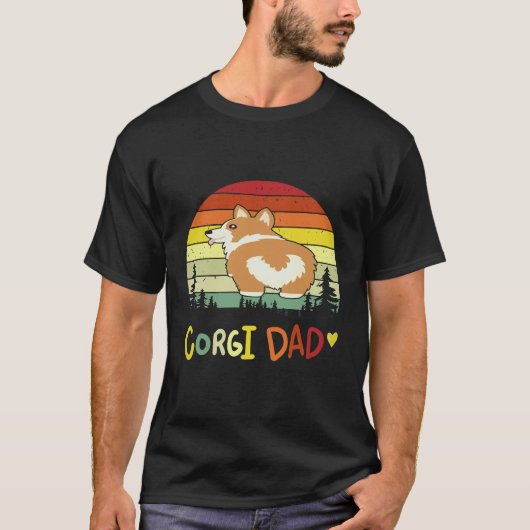 4 Corgi-Vater Corgi T-Shirt (Vorderseite)