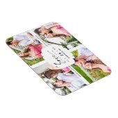 4 Custom Minimalist-Fotos Modern Collage Wedding Magnet (Rechte Seite)