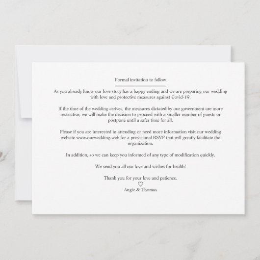 4 Custom Photos Minimalist Modern Collage Wedding (Rückseite)