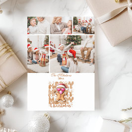 4 Cute Gingerbread  Merry Christmas  Feiertagskarte