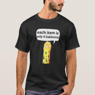 4 Dabloons Katzen-Meme ,Dabloons Doubloons Münze L T-Shirt