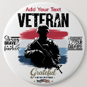 #4 Dankbar für unsere Veteranen Button (Vorderseite)