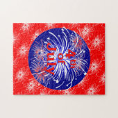 4. der Juli-Feuerwerks-Feier Puzzle (Horizontal)