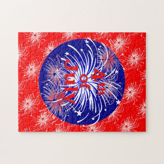 4. der Juli-Feuerwerks-Feier Puzzle (Horizontal)