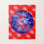 4. der Juli-Feuerwerks-Feier Puzzle (Vertikal)