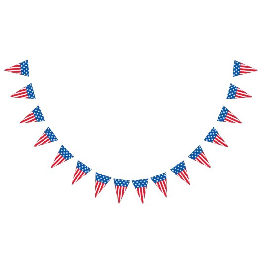 4. der Juli-US Flaggefahne Wimpelkette (Alle)