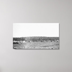 4. des Juli-Baseball-Spiels Leinwanddruck