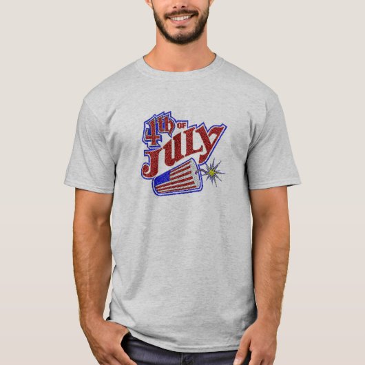 4. des Juli-Feuerwerk-T - Shirt (Vorderseite)