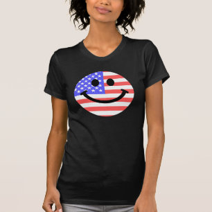 4. des Juli-Flaggegesichtes T-Shirt