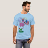4. des Juli-Flamingo-Shirts T-Shirt (Vorne ganz)
