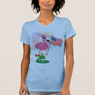 4. des Juli-Flamingo-Shirts T-Shirt