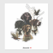 4 Deutsche Kurzzeigerfarben Aufkleber (Blatt)