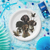 4 Deutsche Kurzzeigerfarben Pappteller (Party)