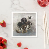 4 Deutsche Kurzzeigerfarben Serviette (Beispiel)