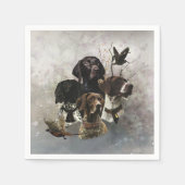 4 Deutsche Kurzzeigerfarben Serviette (Vorderseite)