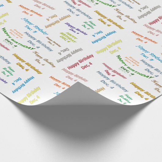 4. Dezember Geschenkpapier (Ecke)