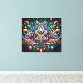 #4 Dog  Abstract  Leinwanddruck (Insitu (Holzboden))