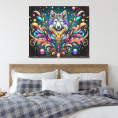 #4 Dog  Abstract  Leinwanddruck (Insitu (Schlafzimmer))