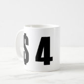 4 Dollar Kaffeetasse (Vorderseite Links)