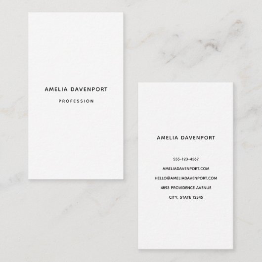 4 Dongle vertikale Vorlage 9 Visitenkarte (Vorne/Hinten)