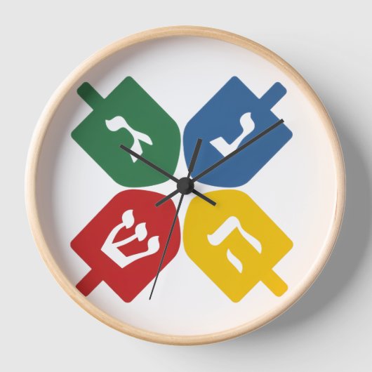 4 Dreidels Uhr (Vorderseite)