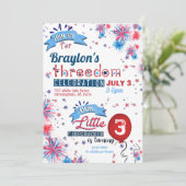 4. Drohnen Feier Geburtstag Einladung (Stehend Vorderseite)