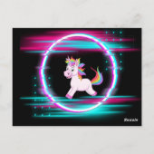 4.Einhorn-Liebe Postkarte (Rückseite)