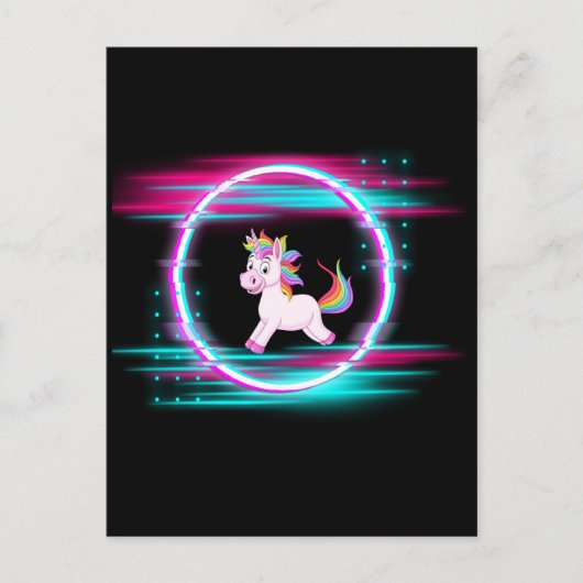 4.Einhorn-Liebe Postkarte (Vorderseite)