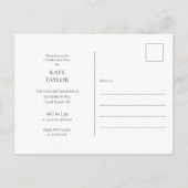 4 Einladung zur Fotocollage Graduation Party Postkarte (Rückseite)