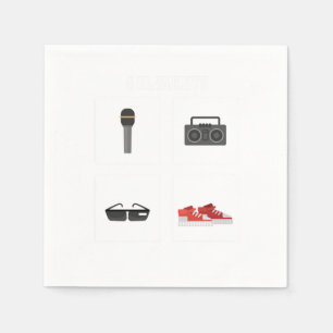 4 Elemente Hip Hop Hipster Serviette