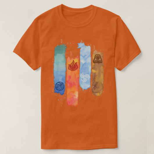 4 Elemente T-Shirt (Design vorne)