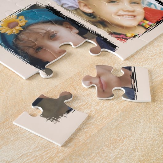 4 Enkel Foto Blumengrün Puzzle (Seite)