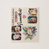 4 Enkel Foto Blumenrosa Puzzle (Vertikal)