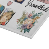 4 Enkel Foto Blumenrosa Schneidebrett (Ecke)