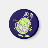 4 eyed green alien monster magnet (Vorne)