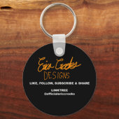 4 eyed green alien monster schlüsselanhänger (Rückseite)