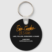 4 eyed green alien monster schlüsselanhänger (Rückseite)