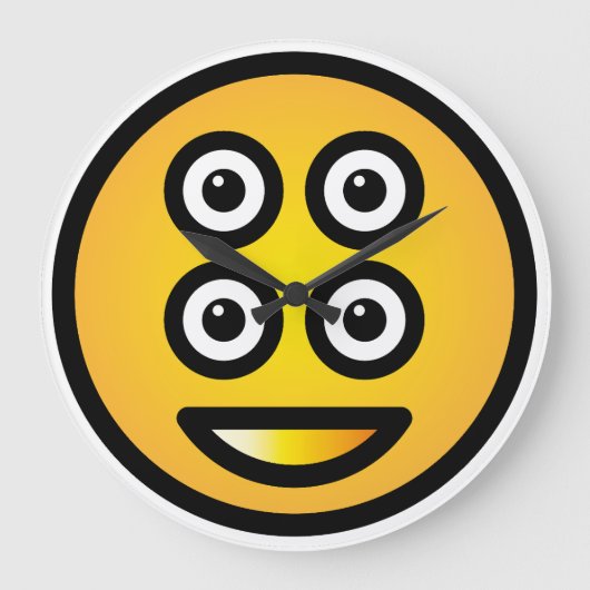 4 EYES ICON BY MASANSER PIXELAT GROßE WANDUHR (Vorderseite)