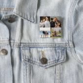 4 Familienfoto-Collage individuell Button (Beispiel)