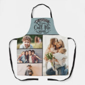 4 Familienmütter Foto sammeln Mutter Sake Mütter T Schürze (Vorderseite)