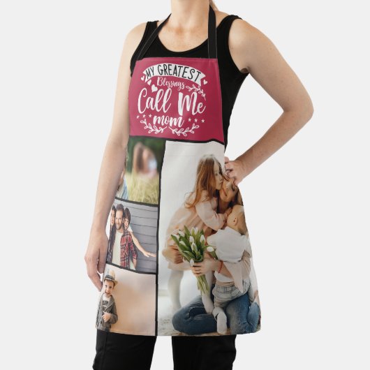 4 Familienmütter Foto sammeln Mutter Sake Mütter T Schürze (InSitu)