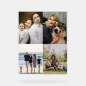 4 Family Photo Collage Custom Acrylschild (Vorderseite)