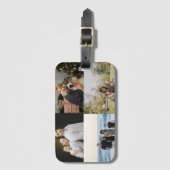 4 Family Photo Collage Custom Gepäckanhänger (Vorderseite Vertikal)
