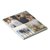  4 Family Photo Collage Custom Notizblock (angewinkelt)
