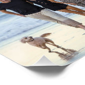 4 Family Photo Collage Custom Poster (Ecke)