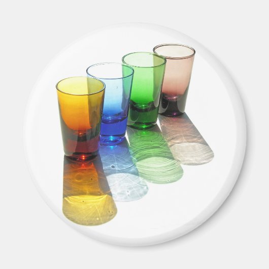 4 Farbige Cocktailbrille - Stil 6 Magnet (Vorne)