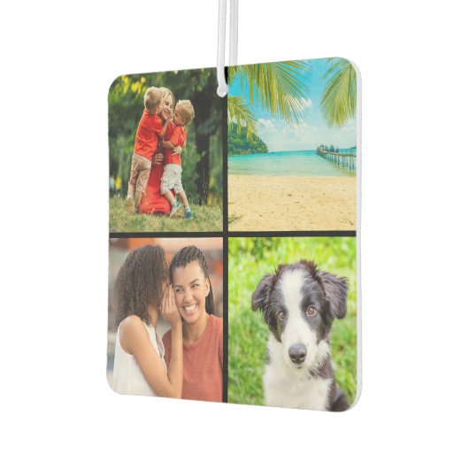 4 Favoritenfamilie Foto Collage Script Name Autolufterfrischer (Links)