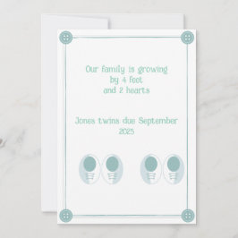 4 Feet, 2 Herz Twin Pregnancy Ankündigung